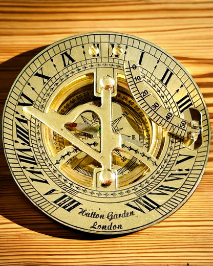 Navigational Compass with Sextant and Personalization Option - Nautical XL