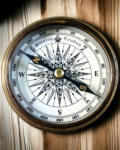 Sailing compass "Stanley Marine London" with personalization option, 2 variants to choose from