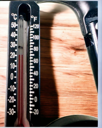 Carabiner compass with thermometer, keychain - engraving option