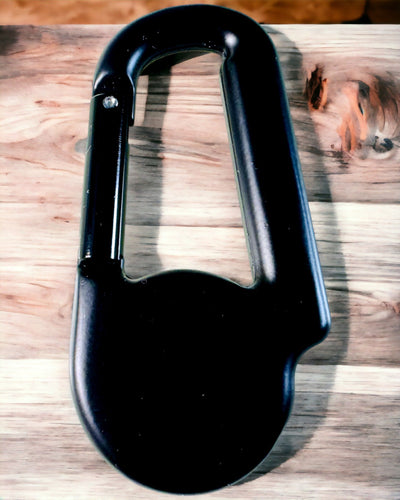 Carabiner compass with thermometer, keychain - engraving option