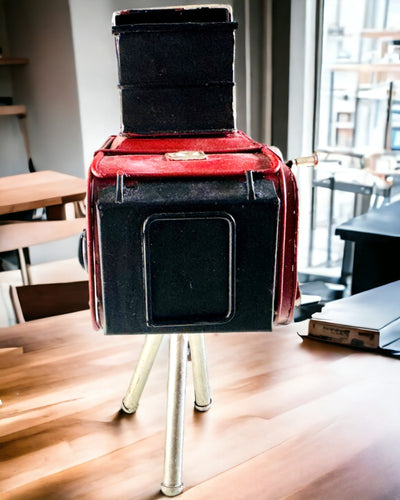 Decorative Figurine "Retro Keystone Camera" with Engraving Option