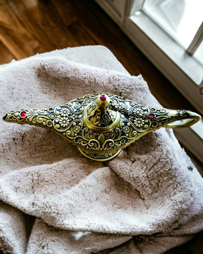 Magic Aladdin Lamp with Engraving Option - Shredded Gold Variant