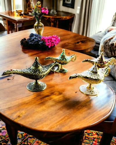 Magic Aladdin Lamp with Engraving Option - Shredded Gold Variant