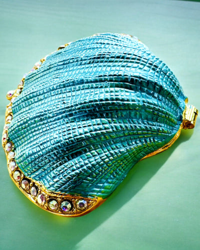 Treasure of Memories Shell - Jewelry Box with Custom Engraving Option, Gift