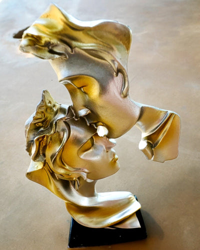 Figurine "Elegance in Stone" silver color - Decorative with Engraving Option, 2 dimensions to choose from