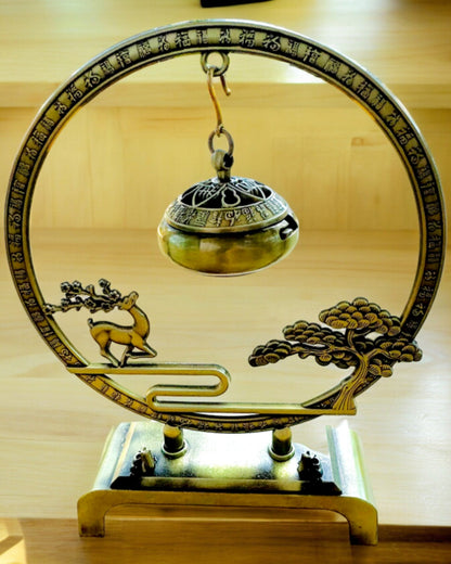 Elegant Metal Incense Holder "Great Calm" - personalization with engraving available