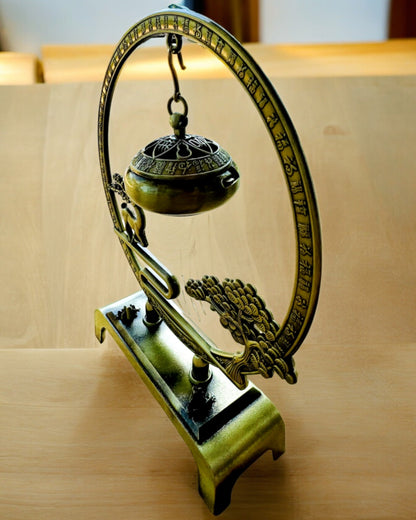 Elegant Metal Incense Holder "Great Calm" - personalization with engraving available