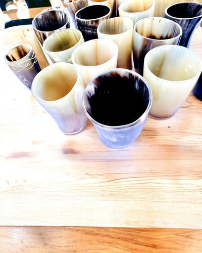 Handmade Small Cup with Engraving Option, Indian Glass Cup, personalization option for a gift, engraving. Dark color