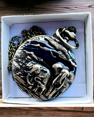 Pocket Watch "Vintage Explorer" with Engraving Option