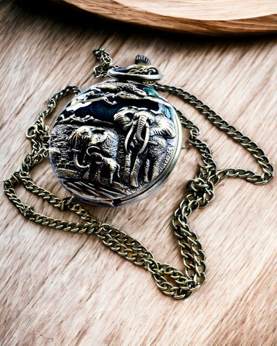 Pocket Watch "Vintage Explorer" with Engraving Option