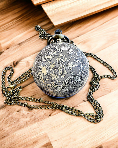Pocket Watch "Vintage Explorer" with Engraving Option