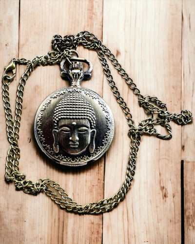 Pocket Watch "Buddha Time Elegance", personalization with engraving available