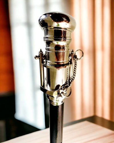 WALKING CANE WITH HANDLE AND TELESCOPE FUNCTION – ELEGANT AND FASHIONABLE, 95 CM - captain's "Navigator's Crest"