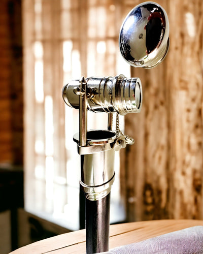 WALKING CANE WITH HANDLE AND TELESCOPE FUNCTION – ELEGANT AND FASHIONABLE, 95 CM - captain's "Navigator's Crest"