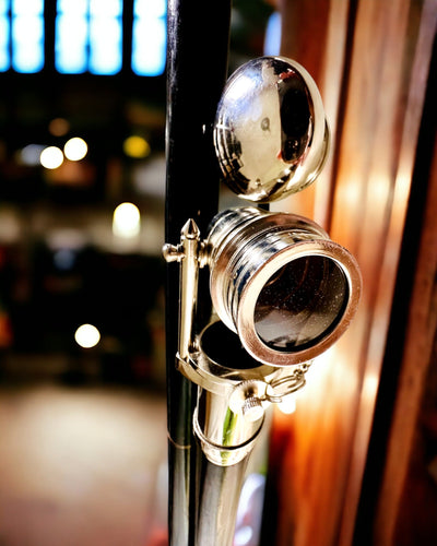 WALKING CANE WITH HANDLE AND TELESCOPE FUNCTION – ELEGANT AND FASHIONABLE, 95 CM - captain's "Navigator's Crest"