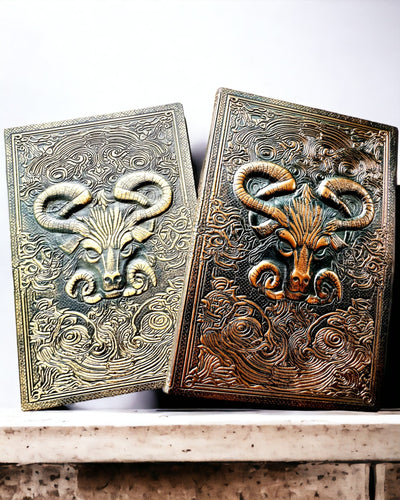 Magic Notebook, "Divine Bull" notepad - Elegant and Unique Stationery, personalized with engraving