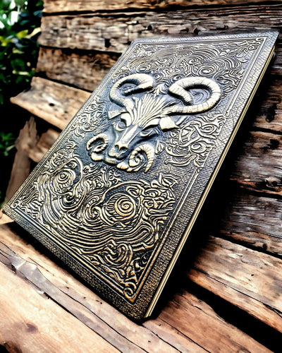 Magic Notebook, "Divine Bull" notepad - Elegant and Unique Stationery, personalized with engraving