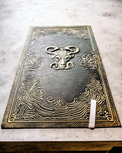 Magic Notebook, "Divine Bull" notepad - Elegant and Unique Stationery, personalized with engraving