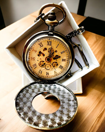 Pocket watch "Retro Elegance", customizable with engraving