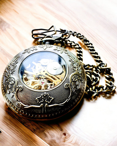 Pocket watch "Retro Elegance", customizable with engraving