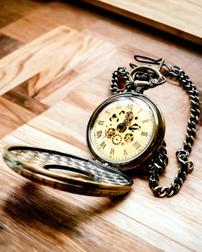Pocket watch "Retro Elegance", customizable with engraving