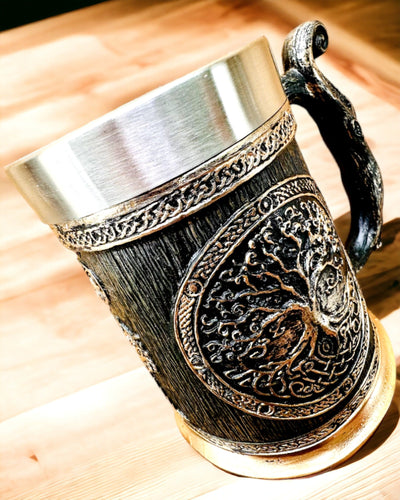 Nordic World Tree Mug - Masterful Craftsmanship, 600 ml, customizable with engraving