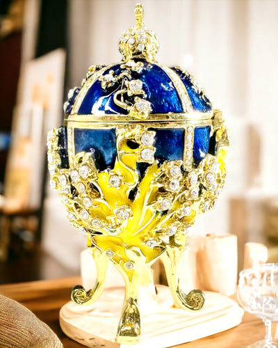 Jewelry Box 'Imperial Egg' Faberge – Vintage Style, Decorative Accessory Container
