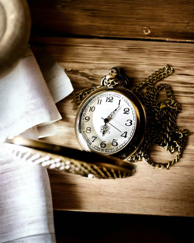 Pocket Watch "Butterfly Elegance" with Custom Engraving Option