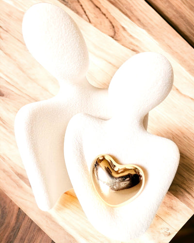 "Love in the Heart – Ceramic Family Figures", personalization with engraving available