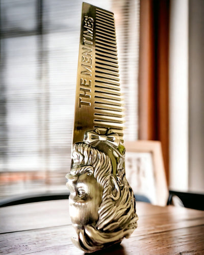 GroomMaster - Elegant Metal Comb with Engraving, personalized engraving