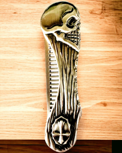 Mystic Skull Comb - premium comb, customizable with engraving