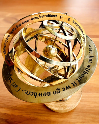 Astrolabium Artis - Handcrafted with Engraving Option, Office Decoration, Premium