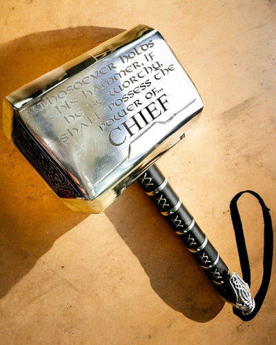 Thor's Hammer "Chief" - Handcrafted Artisan Hammer, personalized with engraving for a gift