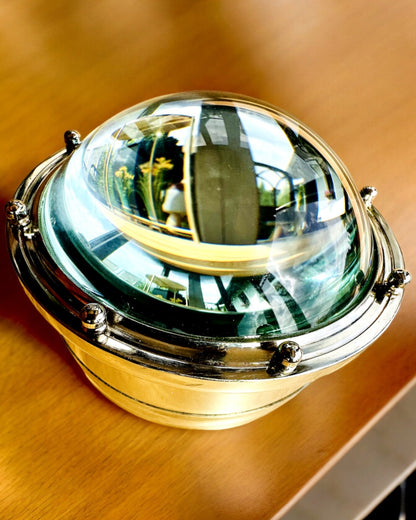 Bailey Compass Clock - Elegant Clock with Compass Motif with Engraving Option