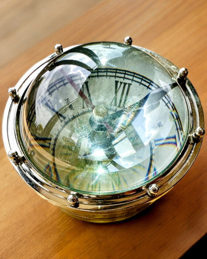 Bailey Compass Clock - Elegant Clock with Compass Motif with Engraving Option