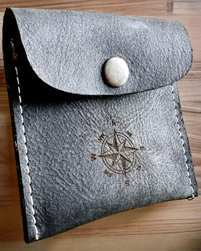 Case for pocket watch or Traveler compass - customizable with engraving