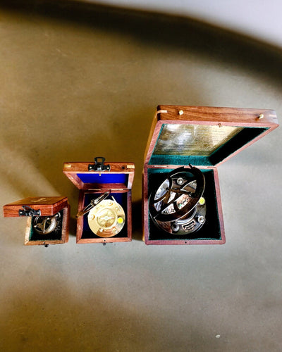 Large Wooden Box for Compass "Gilbert & Sons" with Engraving Option