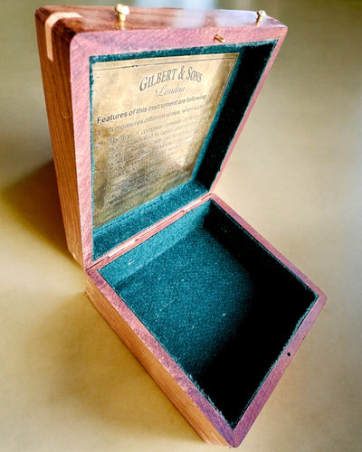 Large Wooden Box for Compass "Gilbert & Sons" with Engraving Option