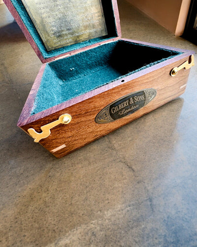 Large Wooden Box for Compass "Gilbert & Sons" with Engraving Option