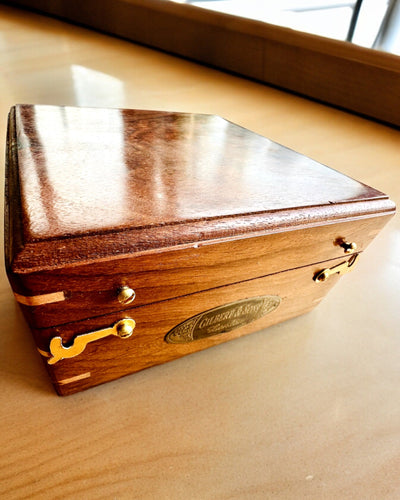 Large Wooden Box for Compass "Gilbert & Sons" with Engraving Option