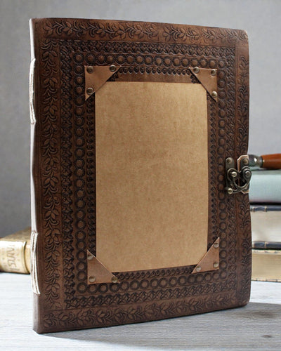 Leather Memory Book Heritage – Personalized Notebook 25 × 33 cm