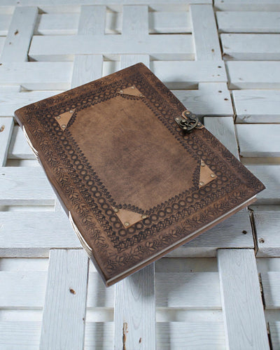Leather Memory Book Heritage – Personalized Notebook 25 × 33 cm