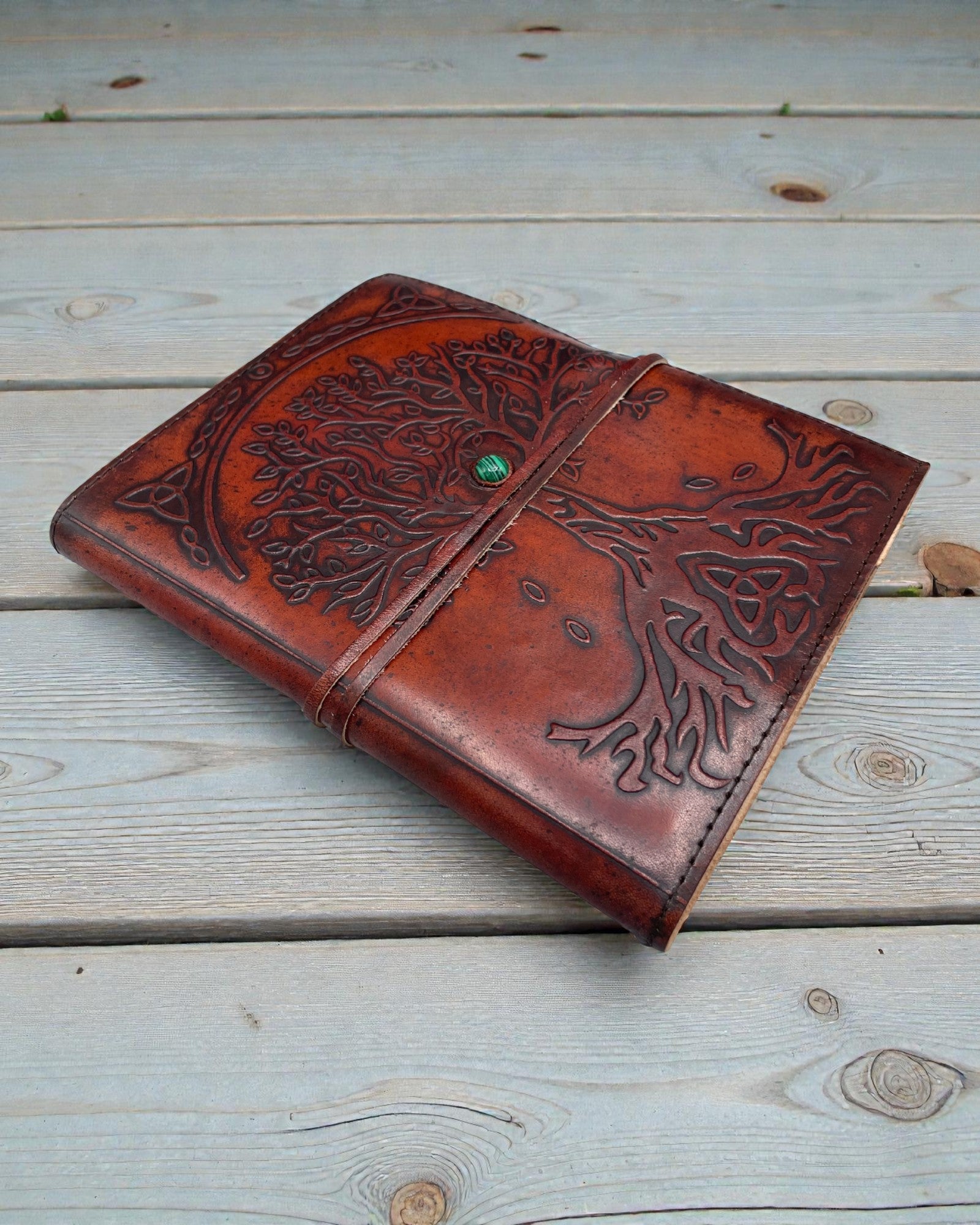 Large Leather Notebook Tree of Life – 20x16x2 cm