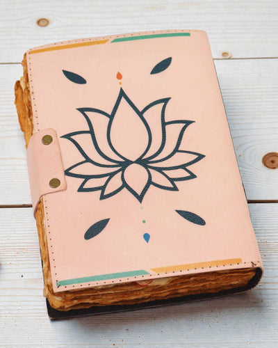 Leather Notebook 7 Chakra Colors Chakra Journal – 13 × 18 cm