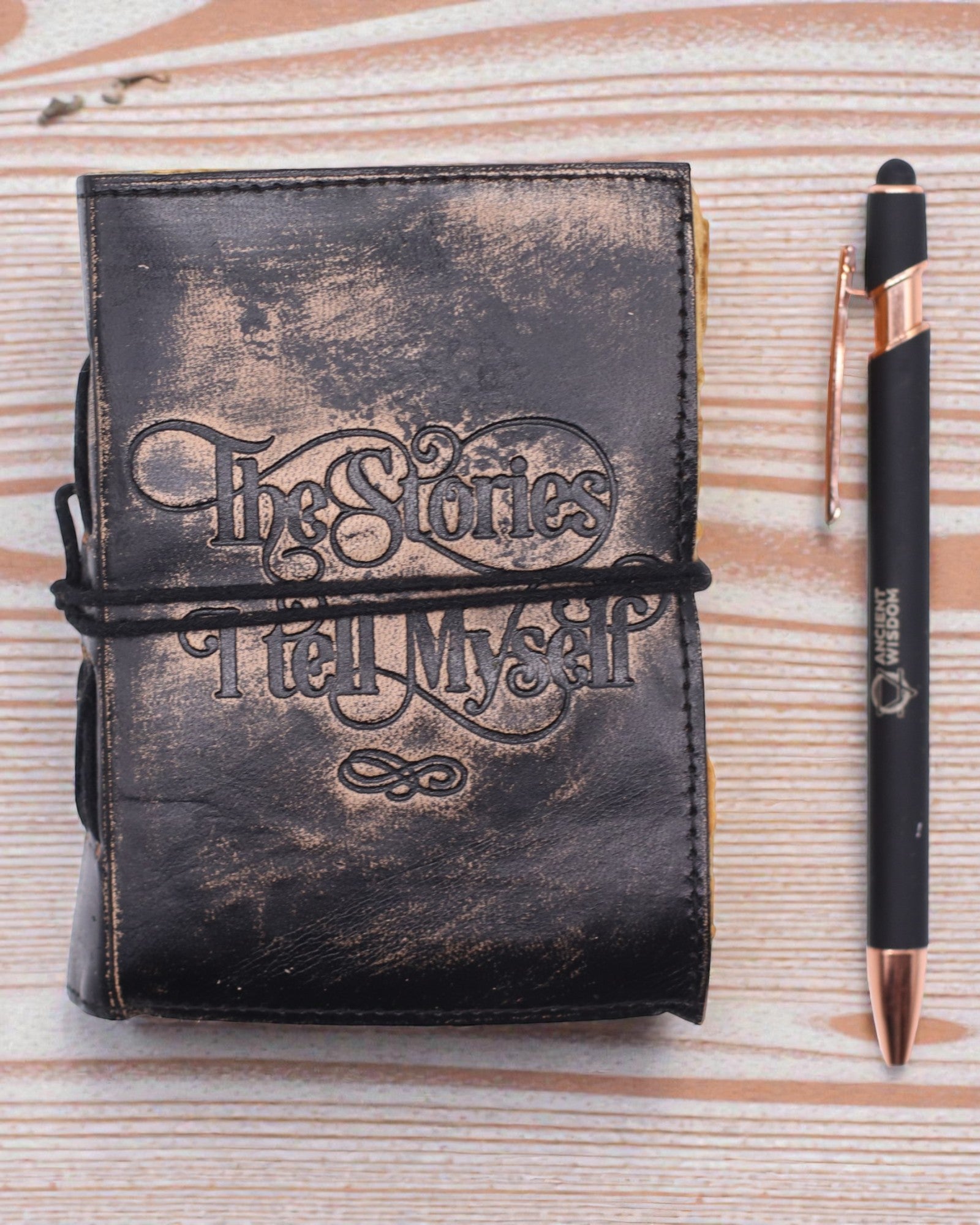 Narratio Anima – Leather Notebook The Stories I Tell Myself