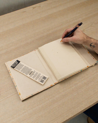 Large Lokta Notebook Multicolored Cotton (45 sheets, 21 x 15 cm)