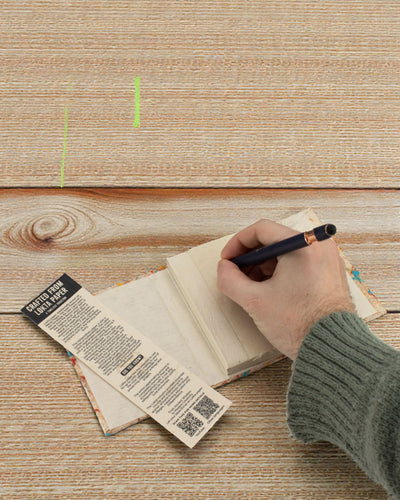 Lokta Colour Whisper Cotton – handmade notebook 15 × 12 cm, 45 sheets, multicoloured cotton