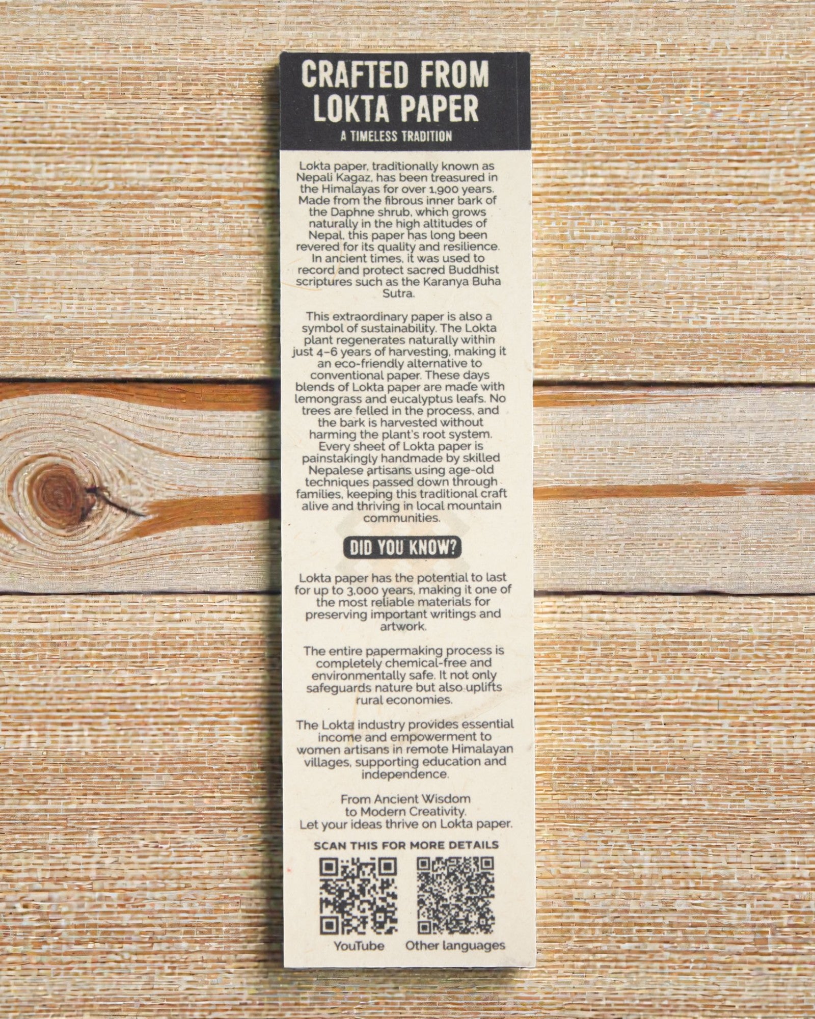 Lokta Colour Whisper Cotton – handmade notebook 15 × 12 cm, 45 sheets, multicoloured cotton