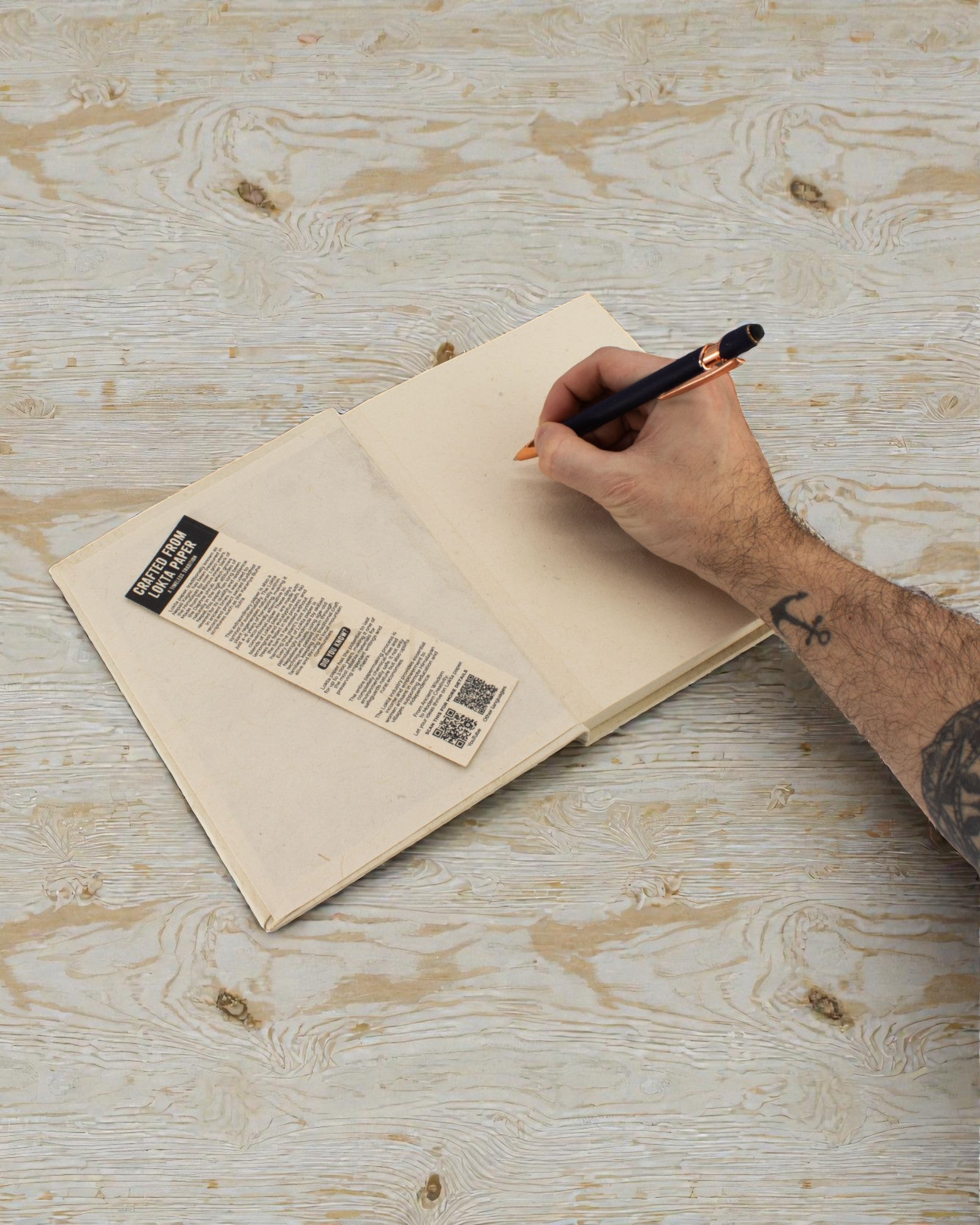 Large Lokta Notebook “Inspirations” – Write it down (21 x 15 cm, 45 sheets)