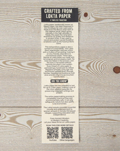 Large Lokta Notebook “Inspirations” – Write it down (21 x 15 cm, 45 sheets)